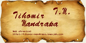Tihomir Mandrapa vizit kartica